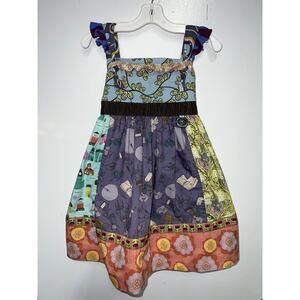 Matilda Jane Character Counts Broadway Knot Dress 6 EUC